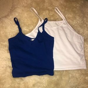 2 cropped tank tops